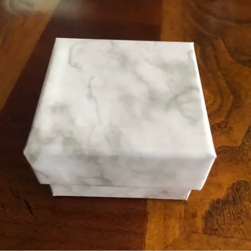 Women’s teardrop cubic zirconia 18kt gold vermeil square cut cocktail ring 6 NIB