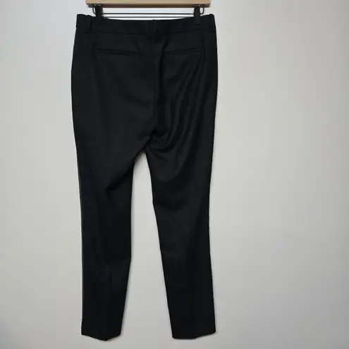 Brooks Brothers Red Fleece Wool Blend Dress Pants Black Gray Tuxedo Stripe Sz 6