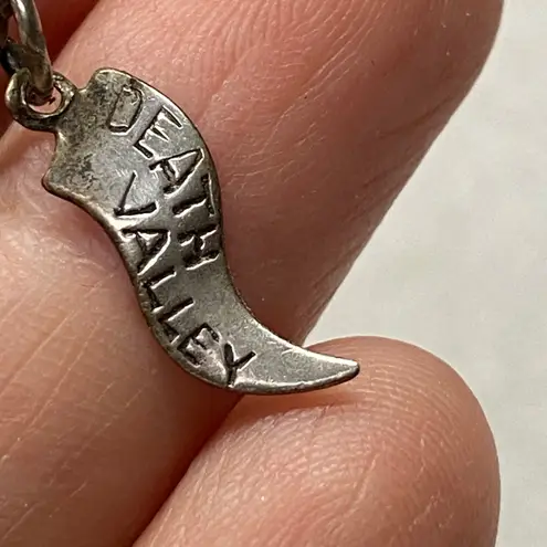 Vintage Sterling Silver Covered Wagon Death Valley Souvenir Charm Pendant