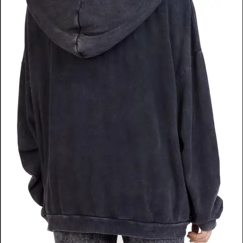 The Kooples Vintage Punk Graphic Sweatshirt Oversize Hoodie Detach Neckl…