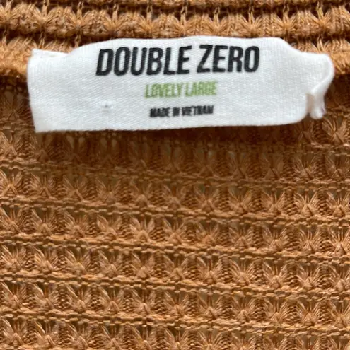 Double Zero  Button Cardigan Waffle Knit size large