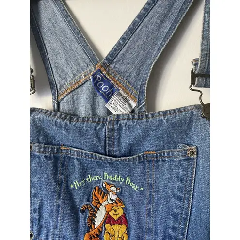 Disney Vintage 90s Pooh  Winnie the Pooh/Tigger Farmer Jean Overalls Women's M