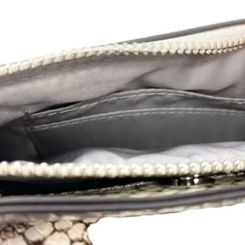 INC International Concepts Emmory Python Print Crossbody Purse Black