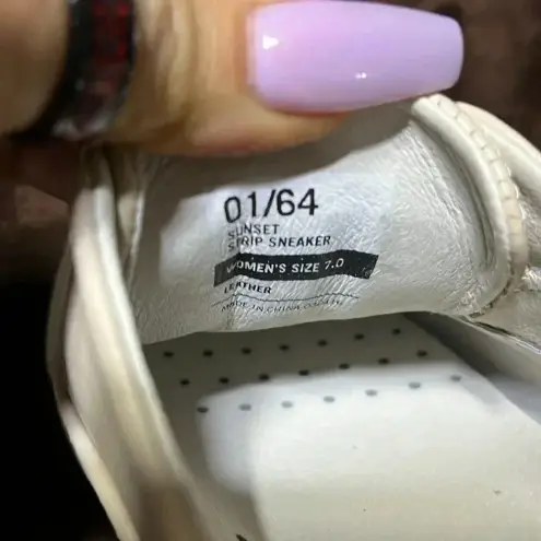 Seavees  Sunset Strip Slip On Sneaker Off White Leather‎