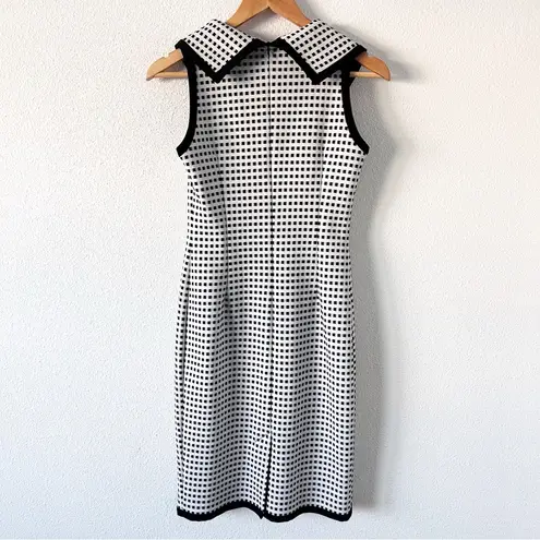 Joseph Ribkoff Audrey Check Sheath Dress in Black