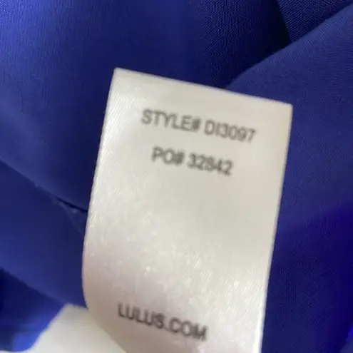 Lulus Capri Coast Royal Blue Button