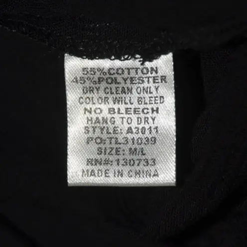 Umgee Womens Black Open Front Floral Embroidered Cardigan Cover Up Size M/L - Image 11