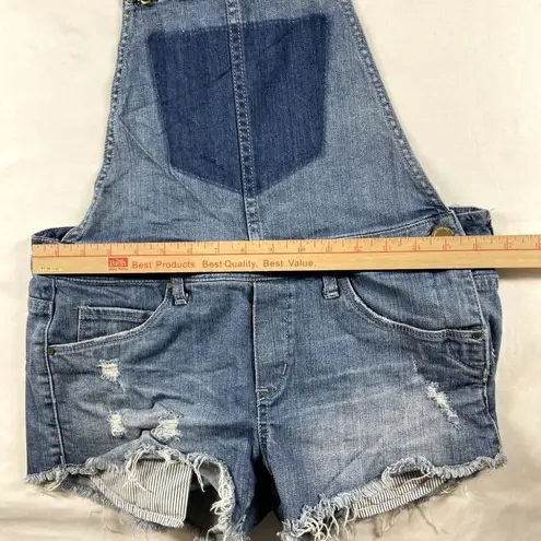 BLANK NYC  Jean Short Overalls Bunch of Five size 28 raw cut hem distressed