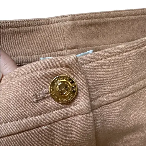 St. John Sport Bootcut Dress Pants Flare Sz 6 Tan Business Casual Minimalist