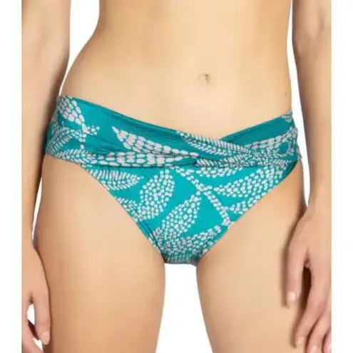 Robin Piccone Romy Twist Bikini Bottoms Ocean Size Medium NEW