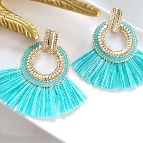 Free People New! FP Amber Raffia Earrings