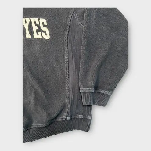 Gear for Sports Vintage Iowa Hawkeyes Women's Spellout Script Sweatshirt black S