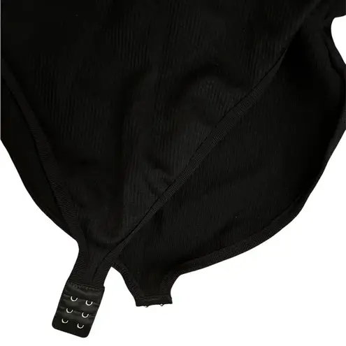 The Ribbed Snatched Shapewear Bodysuit Black Size XXL