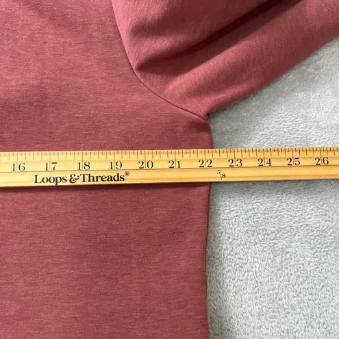 Title Nine Maroon Tunic Pullover Top Women's XL Half Zip Stretch Long Sleeve