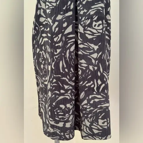 SimplyVera VeraWang Black & Brown/Gray Yellow Ornaments Dress Sz 2 Pull Over.