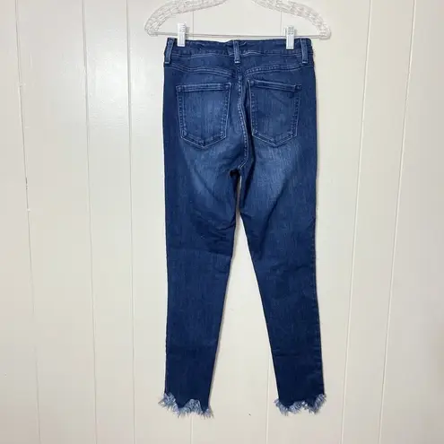 William Rast Jeans Womens High-Rise Ankle Skinny Junior Dark Wash Size 27 EUC