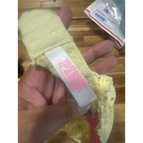 Victoria’s Secret PINK Yellow Racerback Lace Push
