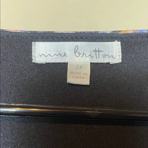 Nine Britton Women’s Floral Print Dainty Multicolor Smocked Long Sleeve Dress