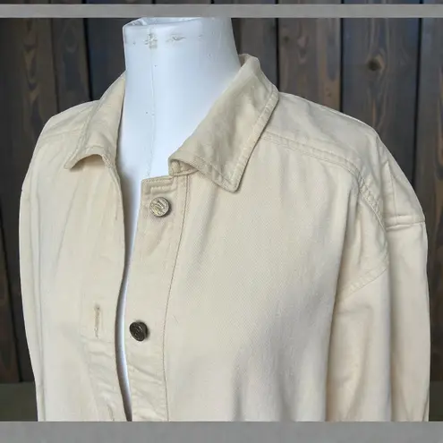 Vintage Escada by Margaretha Ley Yellow Oversized Barn Utility Jacket Size 34