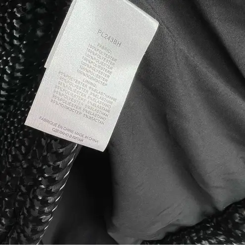 Lili Sidonio Black Houndstooth Semi Cropped Boxy Puffer Down Jacket Size M