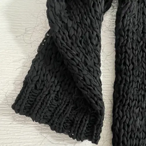 Scotch & Soda Maison La Femme Selon Marie Black Open Knit Sweater Top MEDIUM