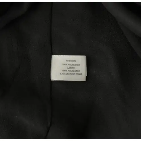 Boston Proper Boston Proper Dress Womens 8 White Brown Zebra Print Satin Stylish Edgy Bold