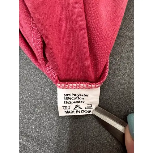 Pink Sleeveless Wide Leg Keyhole Back Jumpsuit Womens Medium Everyday Vacation