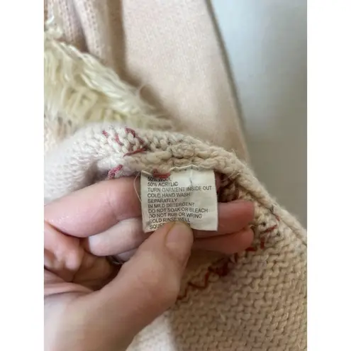 Vintage Y2k Penny Lane Afgan Cardigan Womens Sz M Shaggy Cottagecore Grannycore Brown Size M