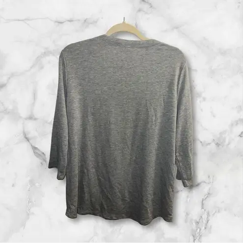 Hue ✨ Wear Ever U R Lounge Elbow-Sleeve Sz XL Grey T-Shirt✨