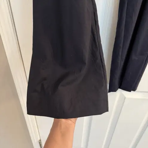 MM LaFleur Pants Women’s 12 Black Wool High Rise Career Wide Leg Vented Staple