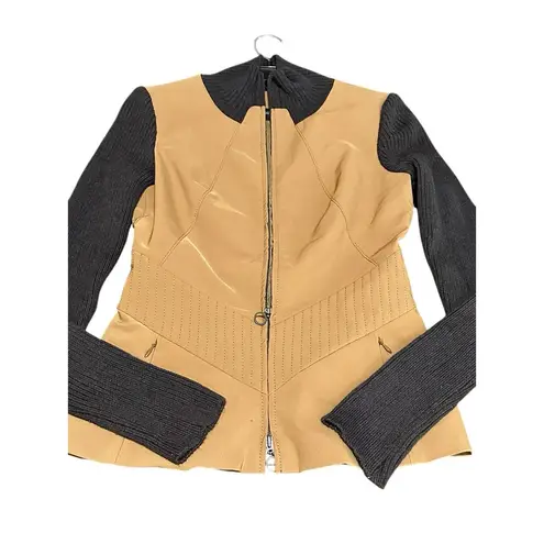 GATTINONI Women's Size 6 US Jacket Fitted Silhouette Wool Knit Sleeves #N5