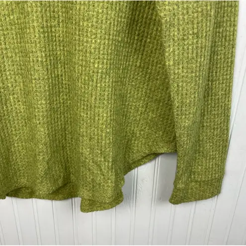 American Eagle  Soft and Sexy Plush Green Waffle Knit Thermal Long Sleeve Top XL