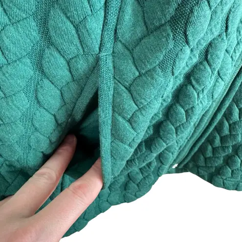 Liberty Lane Green Lightweight Full Zip Mock Neck Quilted Vest Pockets Size XL