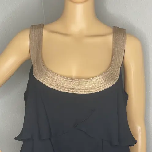 Robbie Bee Signature by Black Flounce Layered Ruffle Dress Size 10