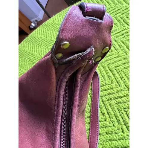 Etienne Aigner Original Handcrafted Leather Shoulder Bag Brown Vintage Hobo Purs