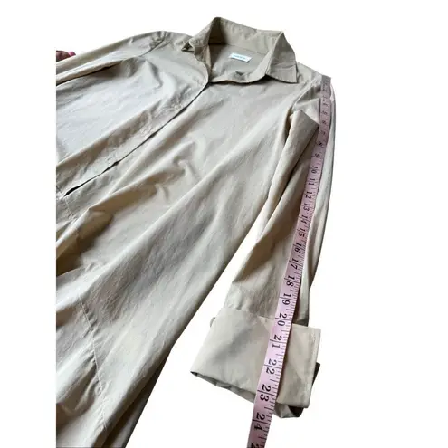 ottod’Ame 100% Cotton Tan Asymmetrical Blouse Size 4