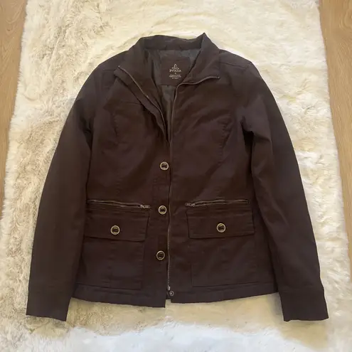 prAna  Lydia Jacket Utility Zion Fabric Insulated Black Pockets Women's‎ S