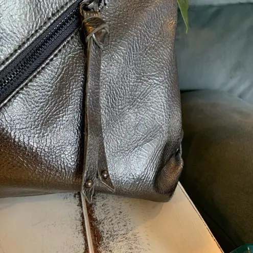 Kate Landry Siver Metallic Tote