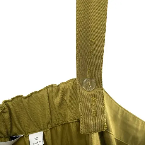 The Drop Women's Britt Tiered Maxi Tent Dress Green Size 2X