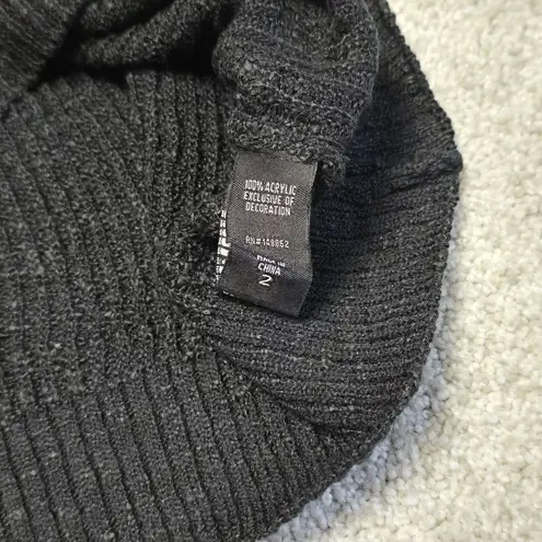 Torrid  Black Lattice Lace-Up Dolman Ribbed Knit Pullover Sz 2 18-20‎ NWT