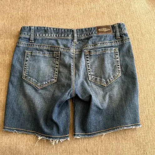 Earl jeans denim shorts size 31 cargo walking Bermuda Blue