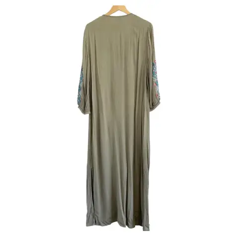Soft Surroundings Sicily Gauze Olive Boho
Maxi Dress XL