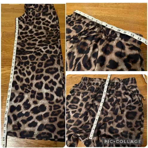 NWOT Chic wild pants and shirt matching set Brown and Black size M Size M