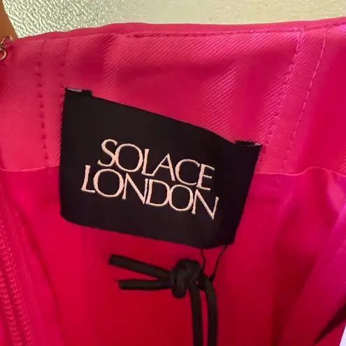 Solace London 🆕 Sian Colorblock Maxi Dress Red Sz 0 US