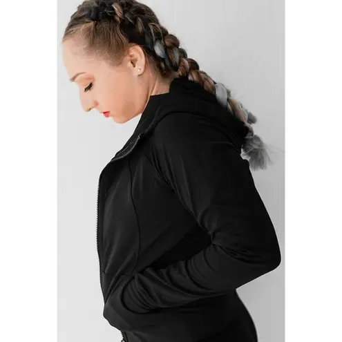 Celestial Bodiez NWT Power Zip Hoodie in 'Solar Black’ Size Large Black