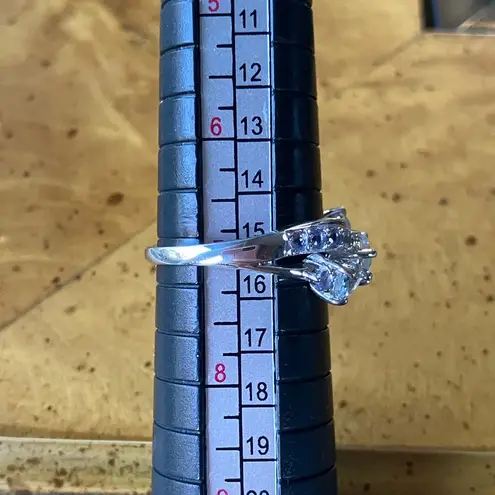 Natural Aquamarine Tanzanite Sterling Silver Ring Size 7