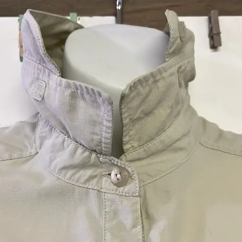 REI Women’s Beige Outdoor Hiking Button Up Collar Shirt w/ Venting Panels