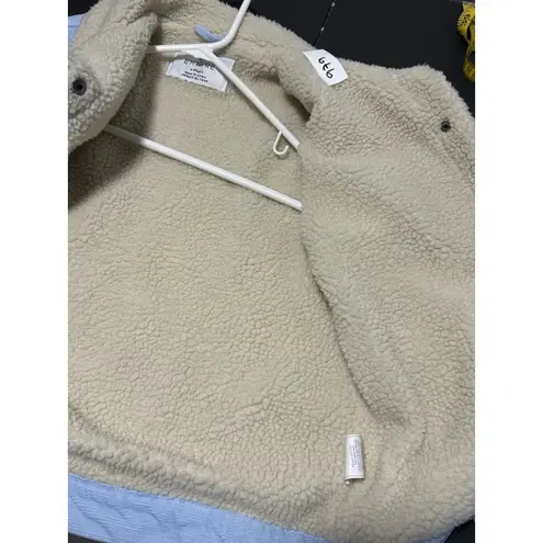 Empyre Light Blue Corduroy Sherpa Lined Jacket Size XS