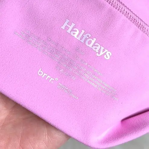 Halfdays Peony Gwen Longline Top Pink Size M