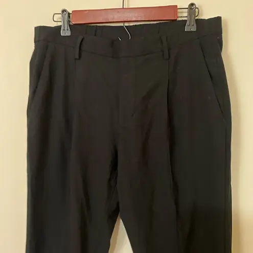 Women's Kit and Ace Black Slim Fit Pleated Trousers Size 12